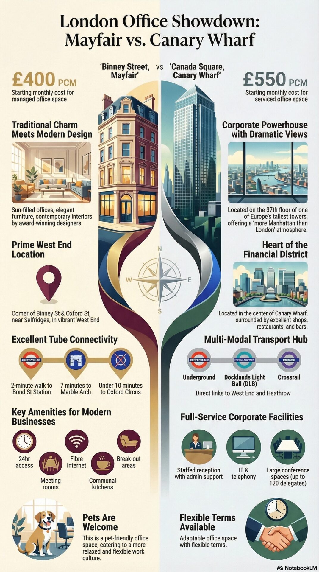 Kings Cross Office Space vs Mayfair Office Space