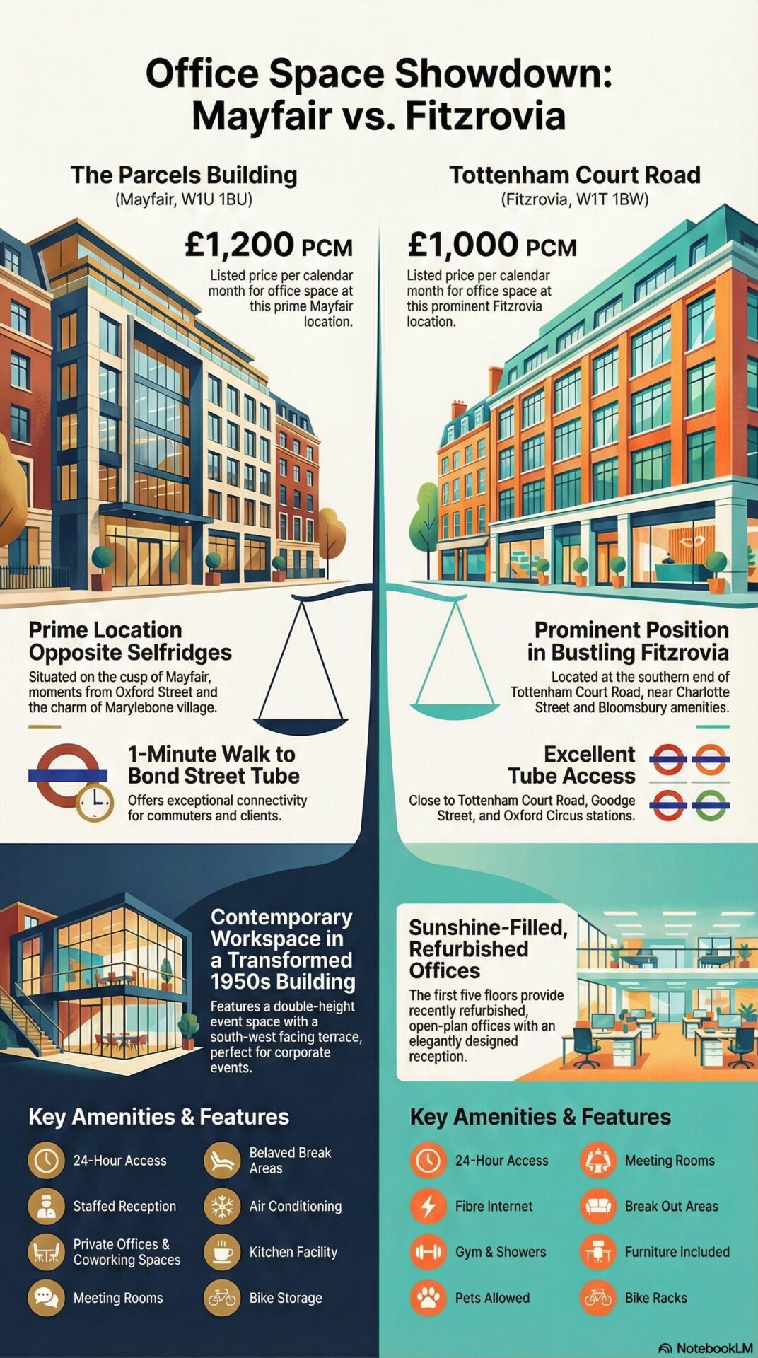 Mayfair Offices Vs Fitzrovia Office Space