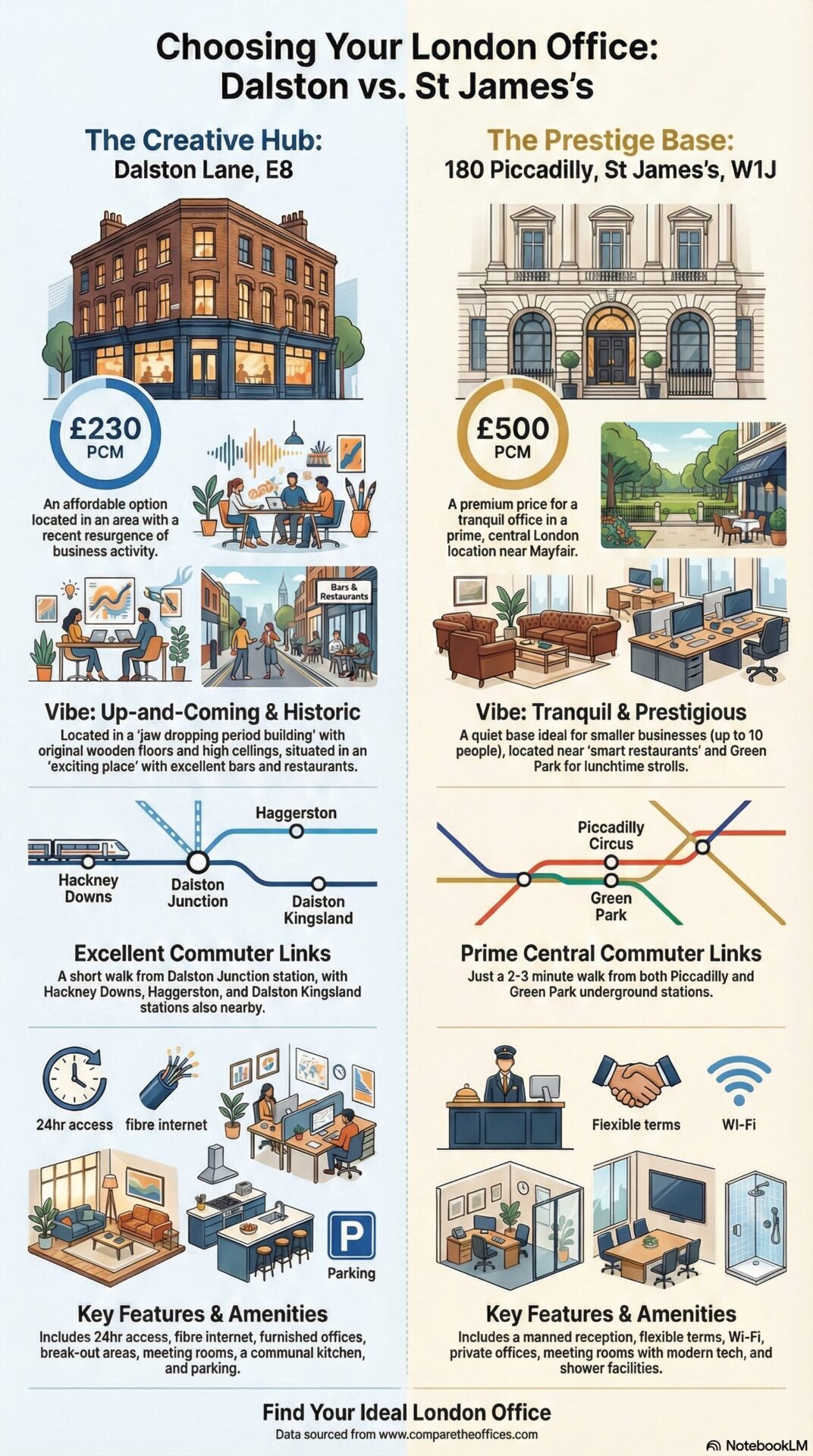 London Office Space Infographic