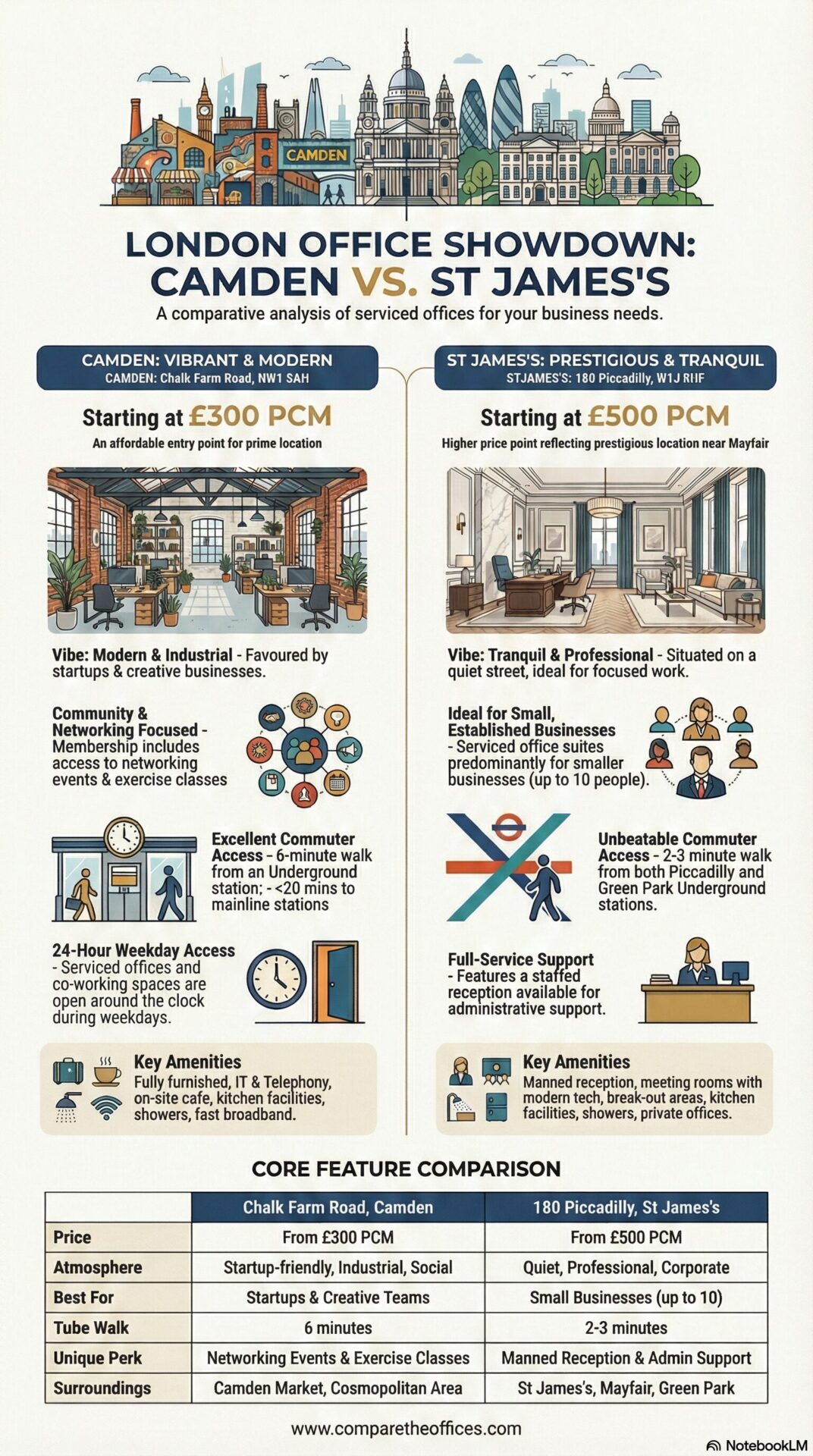 London Office Space Comparison 2026
